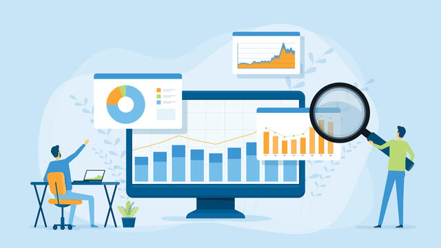 Data analysis concept illustration