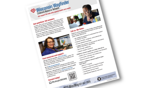 Cover Preview of Wisconsin Wayfinder Fact Sheet, P-03539