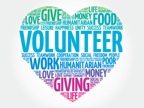 Volunteer word cloud