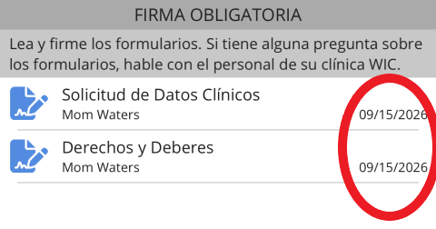 Confirm document upload screen in Spanish