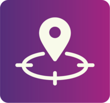 Pin on a map icon