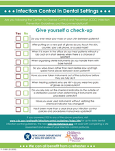 Thumbnail of infection control in dental settings checklist.