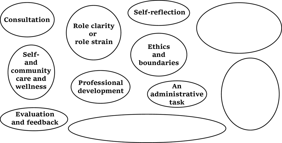 Peer Professional Supervision Agenda Map