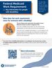 Federal Medicaid Work Requirement: Information for People with Disabilities, P-03809E cover