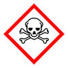 Skull and crossbones acute toxicity, poison hazard sign